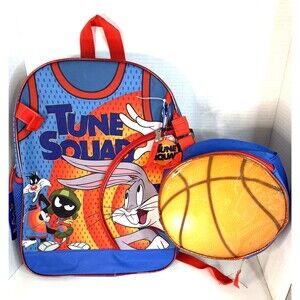 Space Jam A New Legacy Backpack 16"  With Basketball Lunch Bag NEW With Tags￼